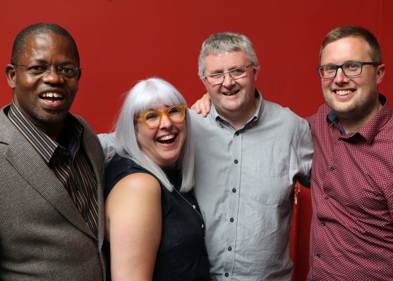 NBC leavers in 2017. Lanre, Helen, Martin and Andrew.